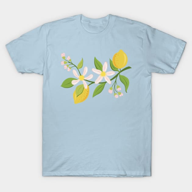 Blooming lemon branch T-Shirt by Catdog